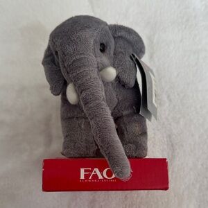 FAO Gray Elephant Plush collectible NEW